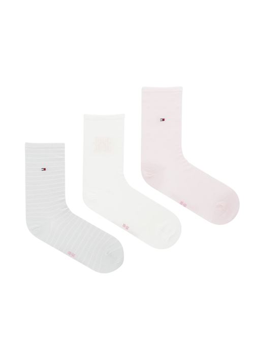 Calza giftbox rosa 3pz Tommy Hilfiger | 701236464002